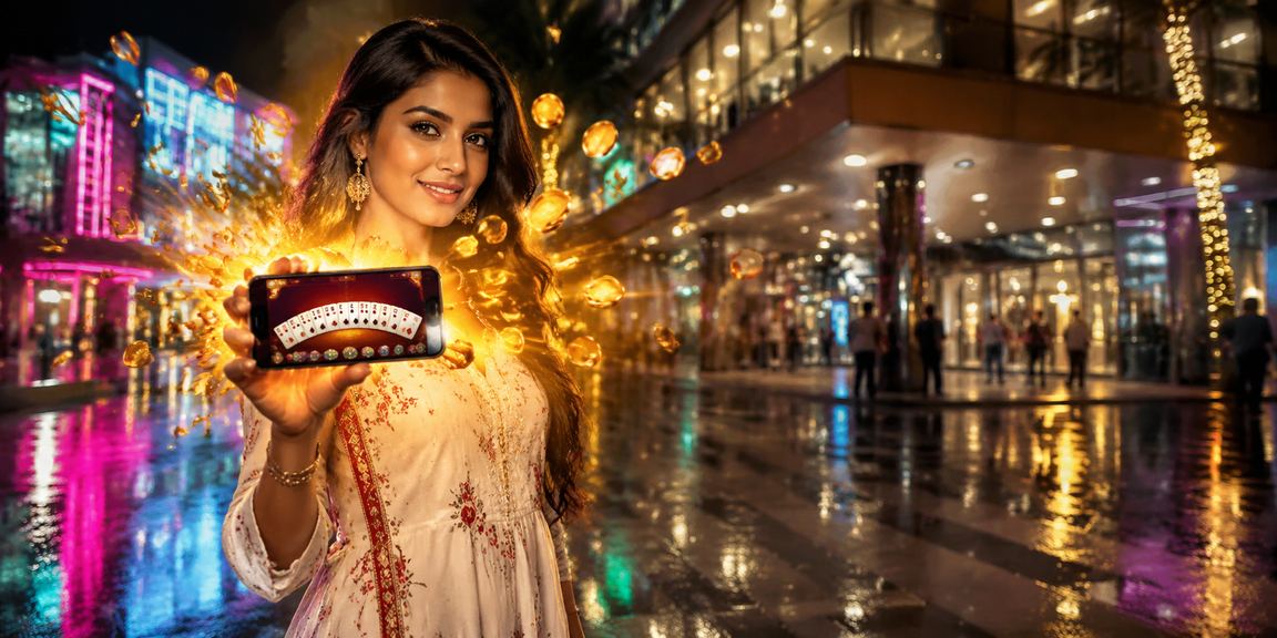 Player enjoying Andar Bahar on mobile in Goa's lively setting